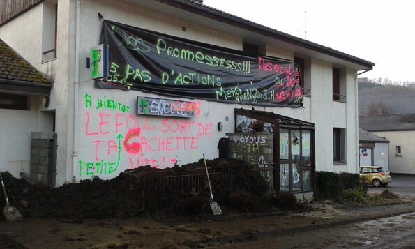 Trésorerie de Saint-Martin-Valmeroux le 4 février 2016 au matin